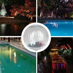 Outdoor Solar LED Floating Light Garden Pond Pool Lamp Rotating RGB Color Change