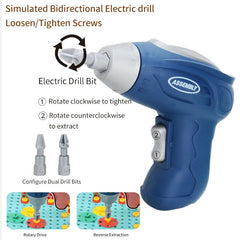 203-Piece STEM Building Block Drill Set for Kids