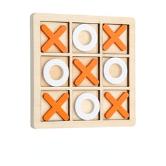 Mini Wooden Tic Tac Toe Game for Kids - Educational Puzzle
