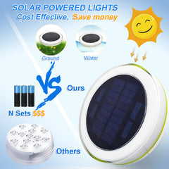 Solar LED Pool Lights for Outdoor and Fountain Use
