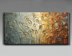 Abstract Leaves Canvas Print Poster for Home Decor