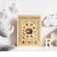 Canvas Print Poster: Enchanting Witchery Wall Art