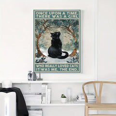 Animal Pictures Wall Canvas Poster - Cat Lover Art