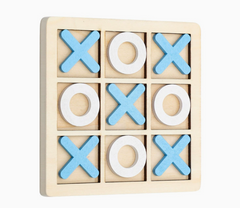Mini Wooden Tic Tac Toe Game for Kids - Educational Puzzle