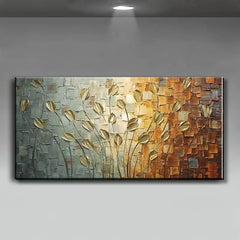 Abstract Leaves Canvas Print Poster for Home Decor