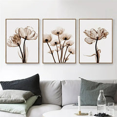 Simple Flower Canvas Poster for Home and Office Decor