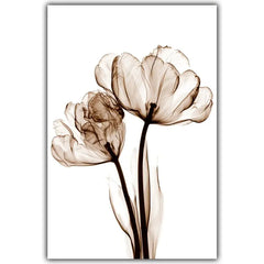 Simple Flower Canvas Poster for Home and Office Decor
