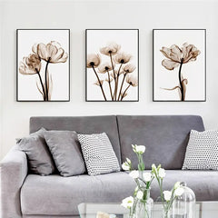 Simple Flower Canvas Poster for Home and Office Decor
