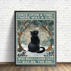 Animal Pictures Wall Canvas Poster - Cat Lover Art