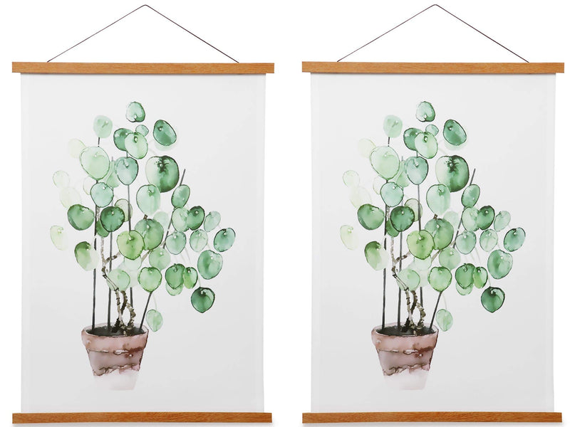 Magnetic Poster Frame Hanger Natural Teak 10x13 10x14 10x15 Poster Hanger for Photos Pictures Prints Maps Scrolls and Canvas Artwork