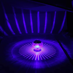 Outdoor Solar LED Floating Light Garden Pond Pool Lamp Rotating RGB Color Change