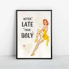 Canvas Print Wall Art Poster - Cute Gift for Women