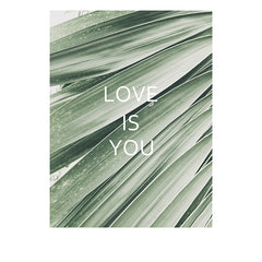 Modern Art Abstract Plant Watercolor Poster Print