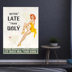 Canvas Print Wall Art Poster - Cute Gift for Women