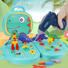 203-Piece STEM Building Block Drill Set for Kids